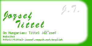 jozsef tittel business card